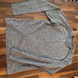 lululemon athletica Black and White Long Sleeve Shirt